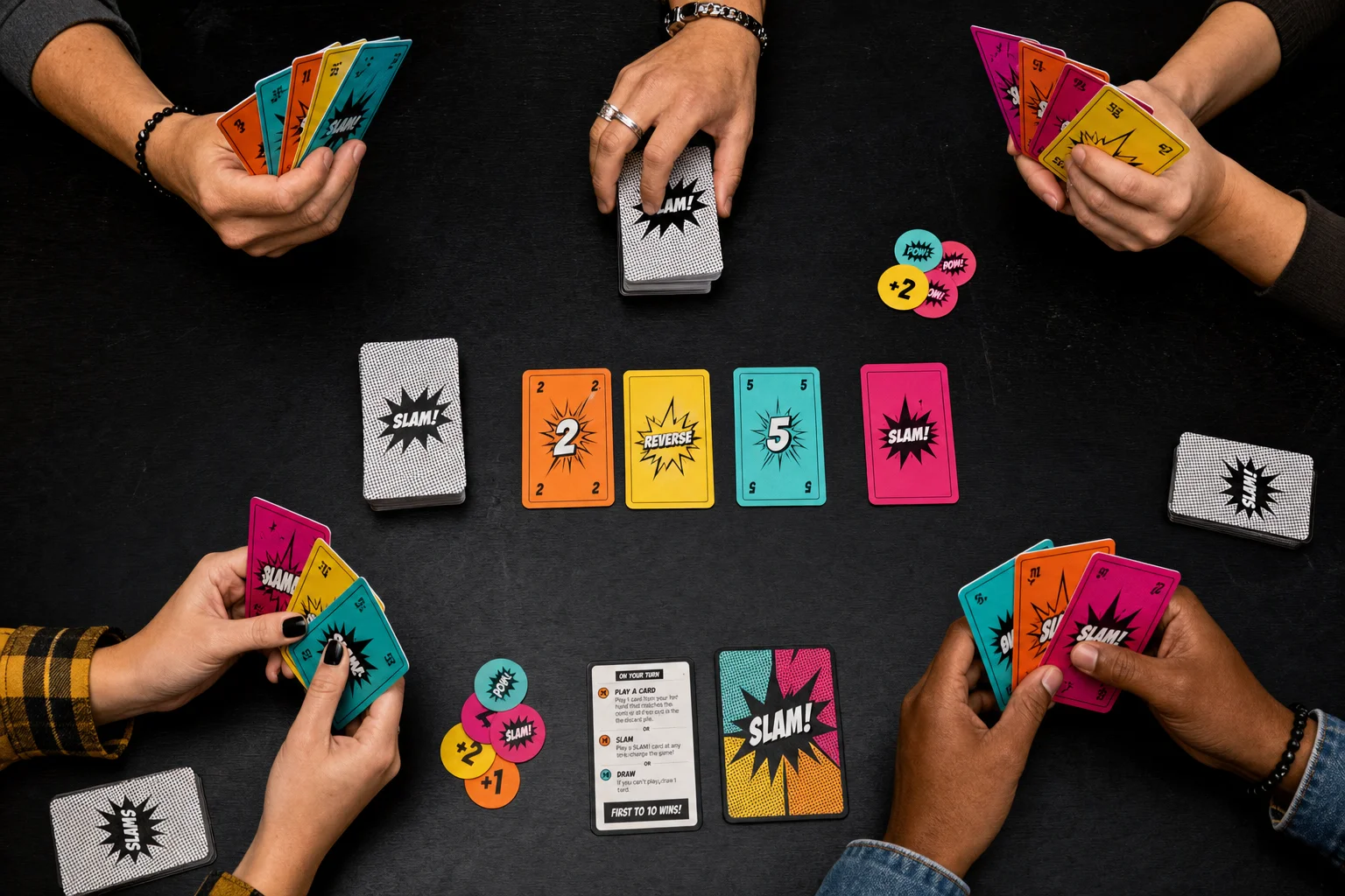 Players around a table