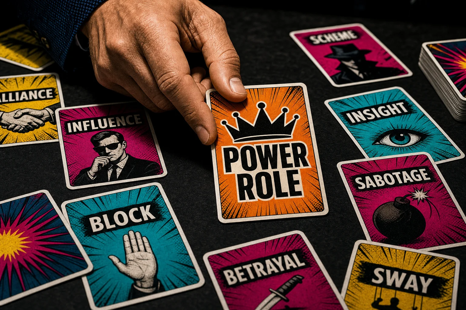 Power Role card being placed